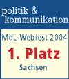 MdL-Webtest 2004 - 1. Platz Sachsen